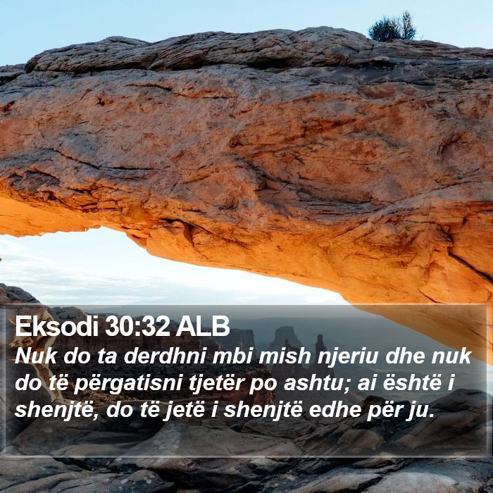 Eksodi 30:32 ALB Bible Study