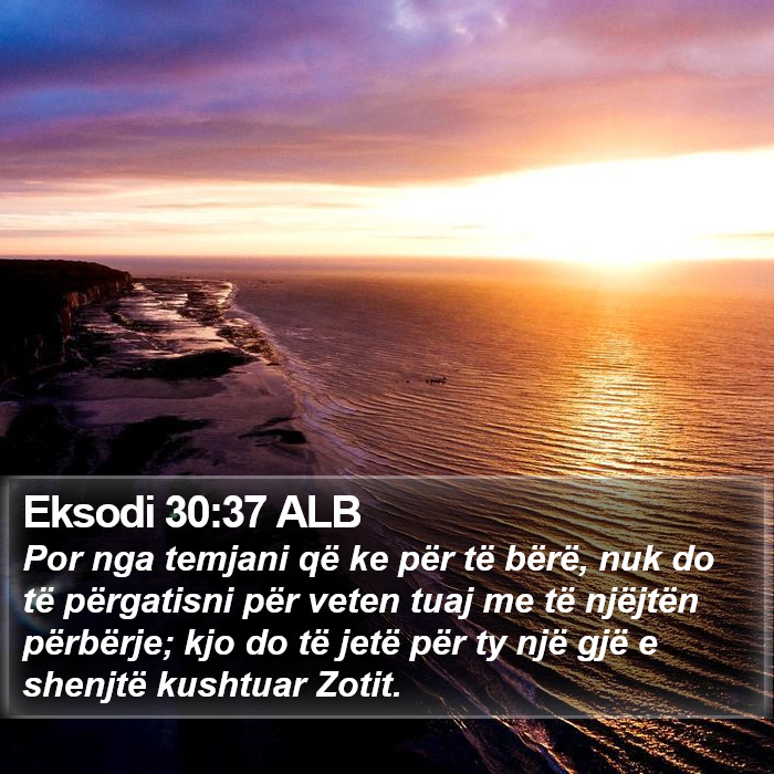 Eksodi 30:37 ALB Bible Study