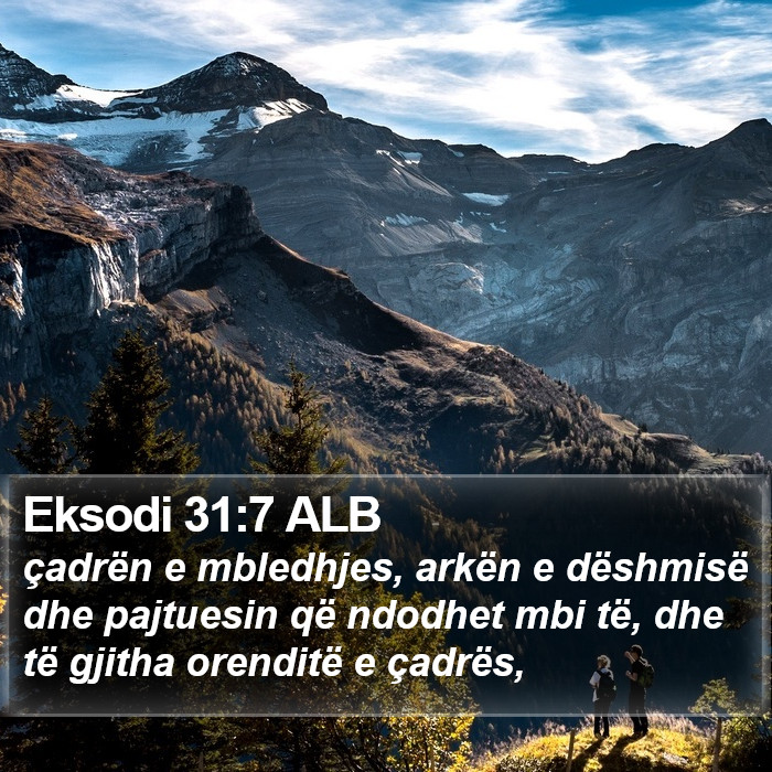 Eksodi 31:7 ALB Bible Study