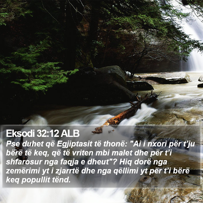 Eksodi 32:12 ALB Bible Study