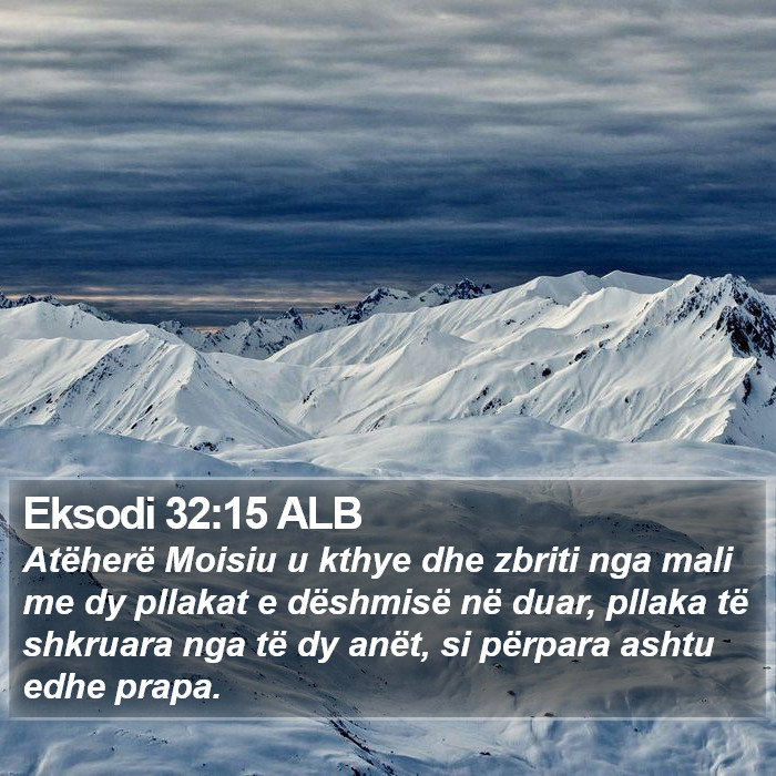 Eksodi 32:15 ALB Bible Study