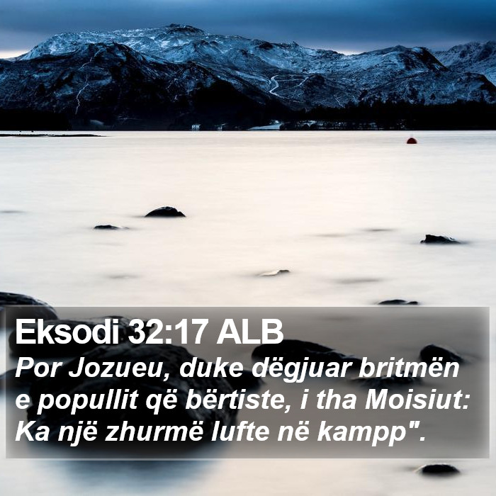 Eksodi 32:17 ALB Bible Study