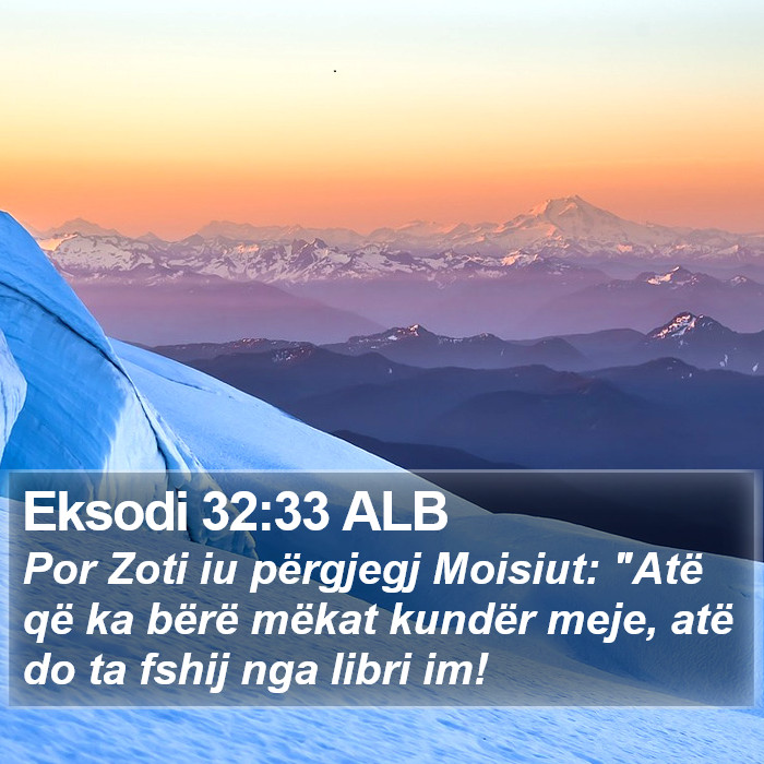 Eksodi 32:33 ALB Bible Study