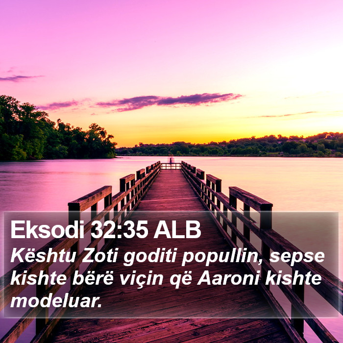 Eksodi 32:35 ALB Bible Study