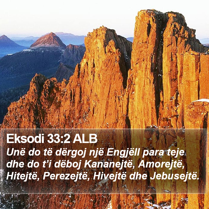 Eksodi 33:2 ALB Bible Study