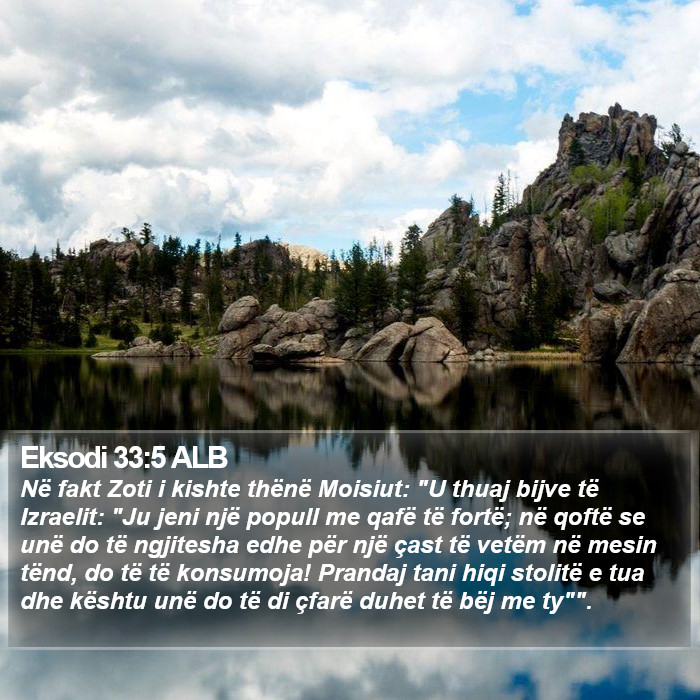 Eksodi 33:5 ALB Bible Study