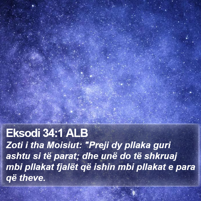 Eksodi 34:1 ALB Bible Study