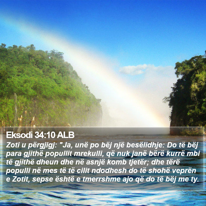 Eksodi 34:10 ALB Bible Study