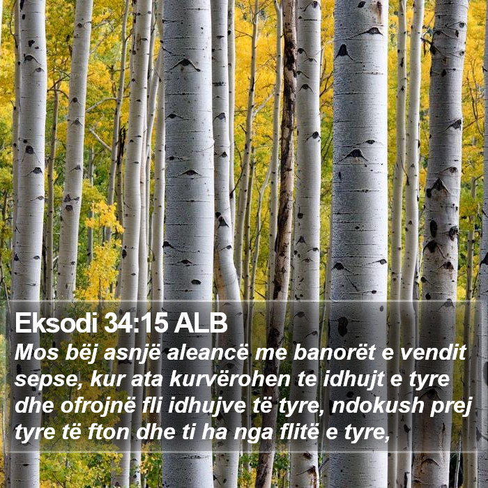 Eksodi 34:15 ALB Bible Study