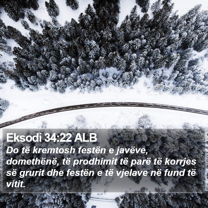 Eksodi 34:22 ALB Bible Study