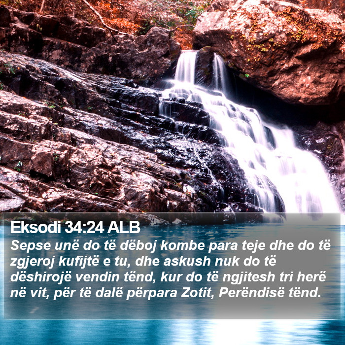 Eksodi 34:24 ALB Bible Study