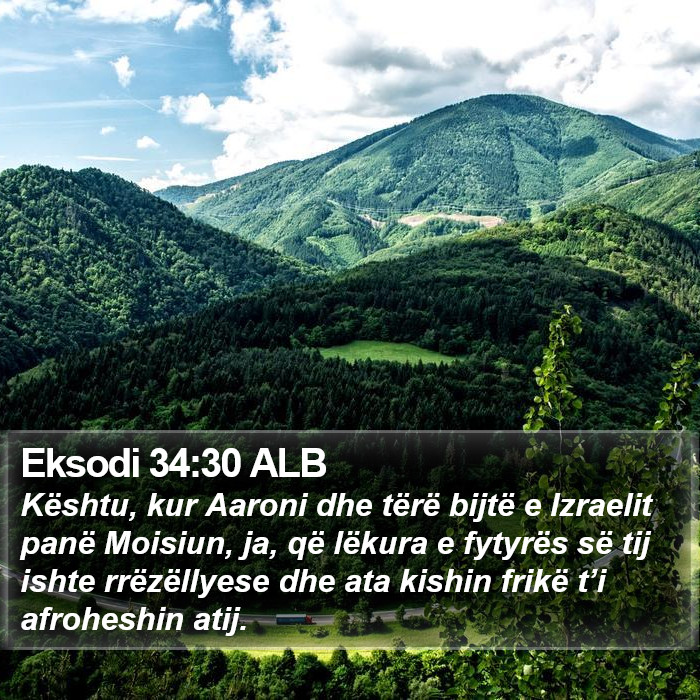 Eksodi 34:30 ALB Bible Study