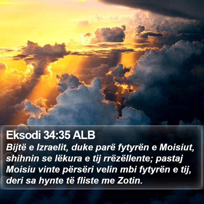 Eksodi 34:35 ALB Bible Study