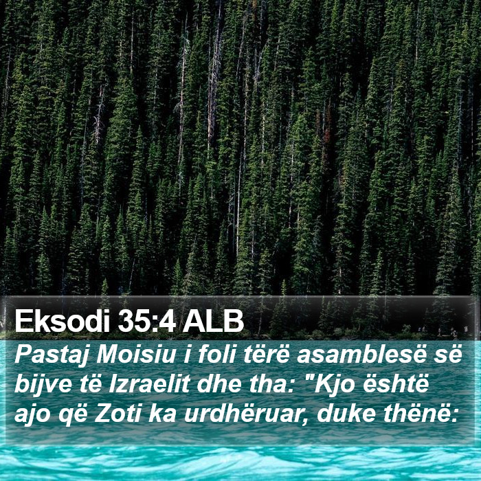 Eksodi 35:4 ALB Bible Study