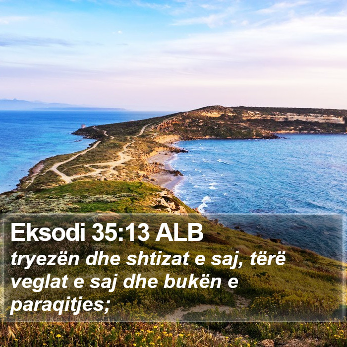 Eksodi 35:13 ALB Bible Study