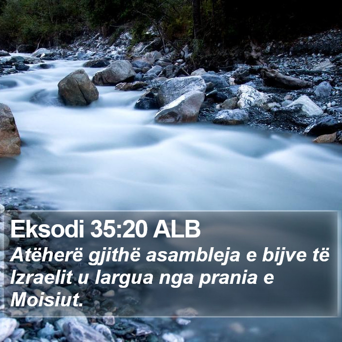 Eksodi 35:20 ALB Bible Study