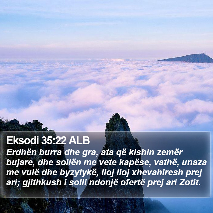 Eksodi 35:22 ALB Bible Study