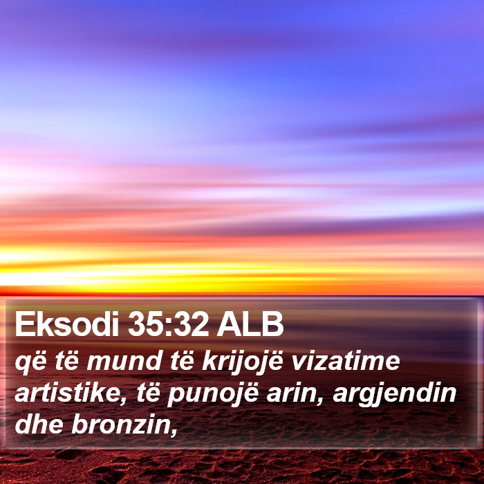 Eksodi 35:32 ALB Bible Study