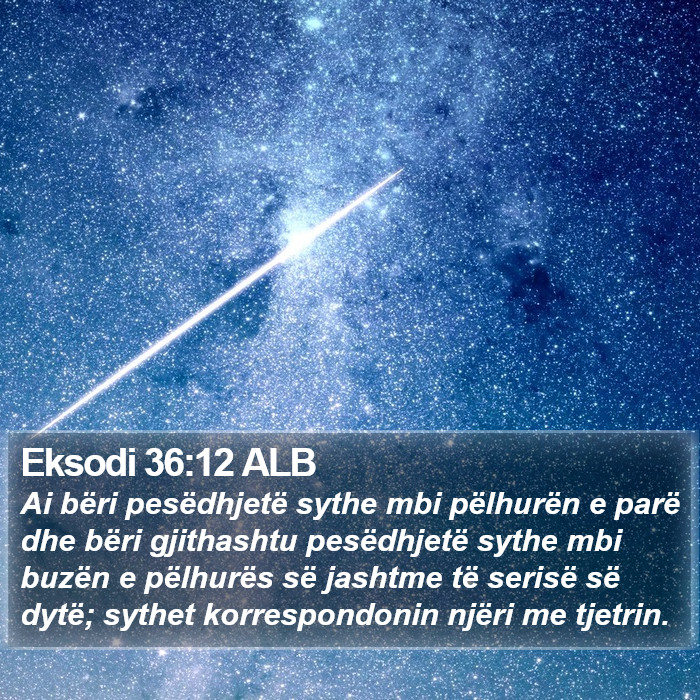 Eksodi 36:12 ALB Bible Study