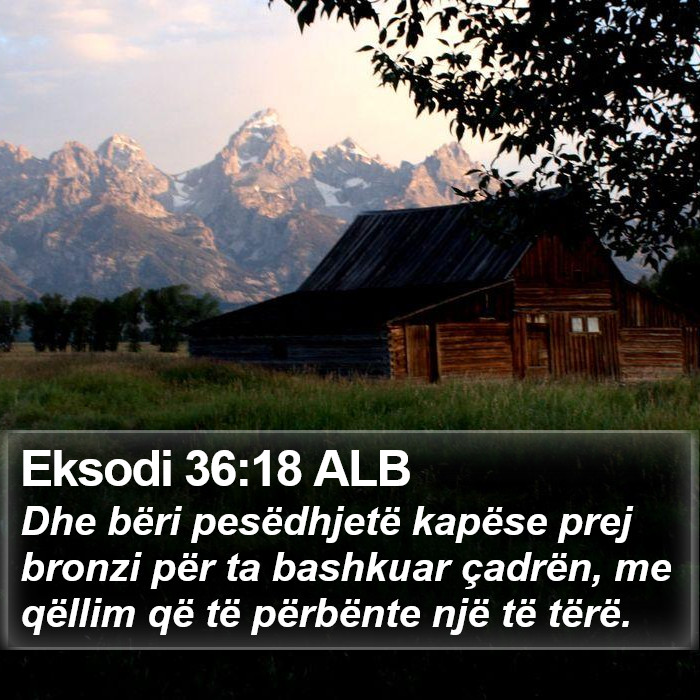 Eksodi 36:18 ALB Bible Study