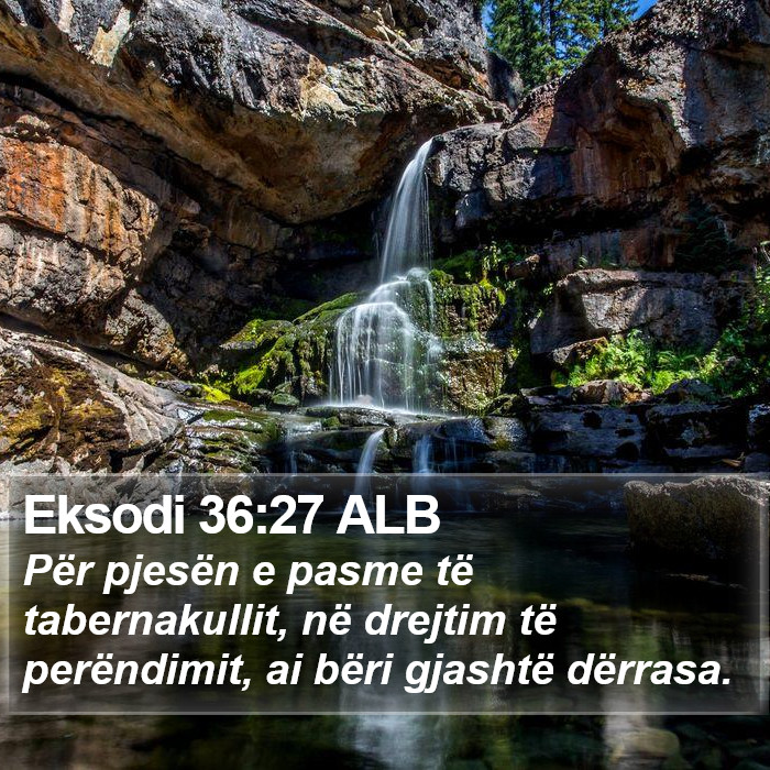 Eksodi 36:27 ALB Bible Study