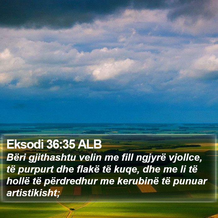 Eksodi 36:35 ALB Bible Study