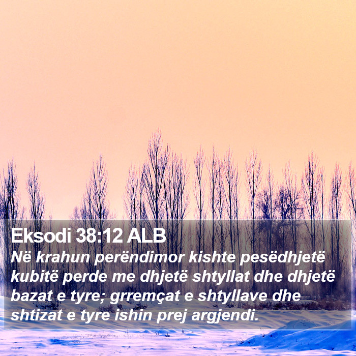 Eksodi 38:12 ALB Bible Study