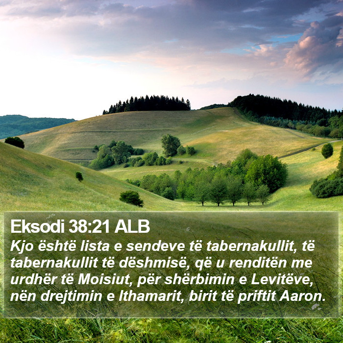 Eksodi 38:21 ALB Bible Study