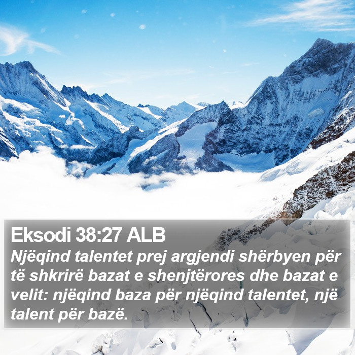 Eksodi 38:27 ALB Bible Study