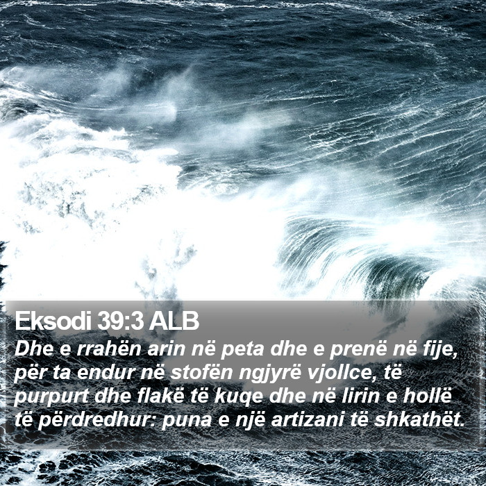 Eksodi 39:3 ALB Bible Study