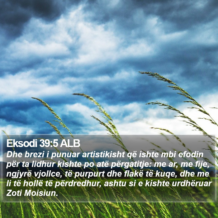 Eksodi 39:5 ALB Bible Study