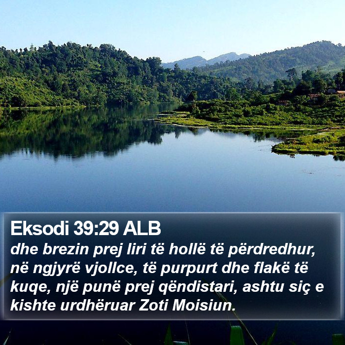 Eksodi 39:29 ALB Bible Study