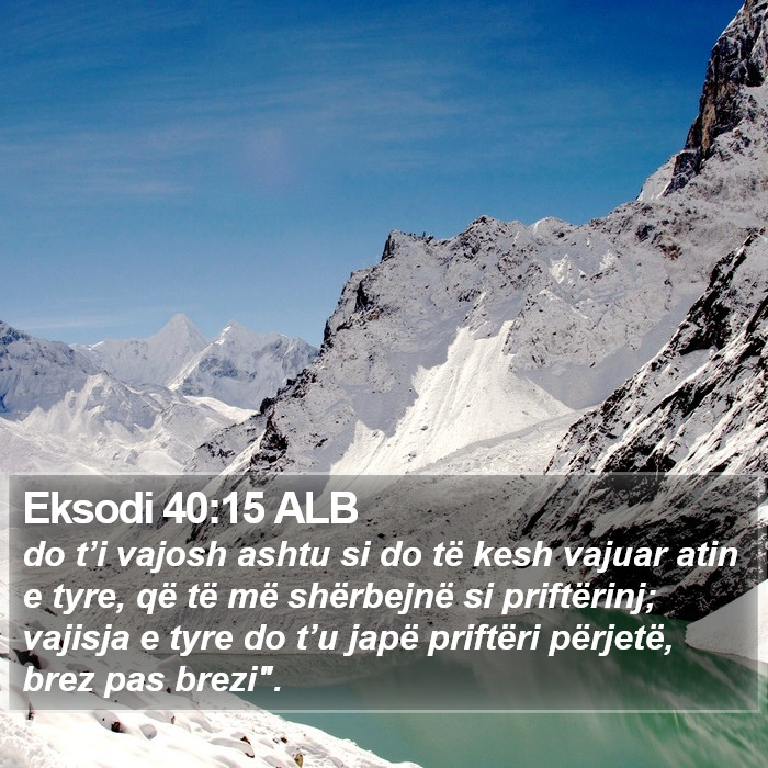 Eksodi 40:15 ALB Bible Study