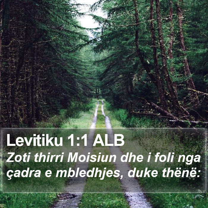 Levitiku 1:1 ALB Bible Study