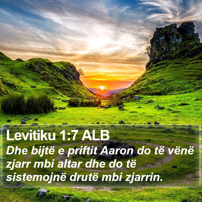 Levitiku 1:7 ALB Bible Study