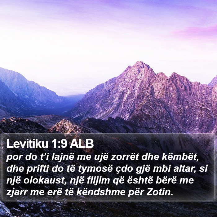 Levitiku 1:9 ALB Bible Study