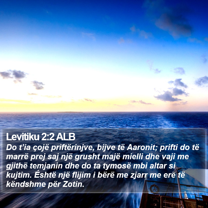 Levitiku 2:2 ALB Bible Study