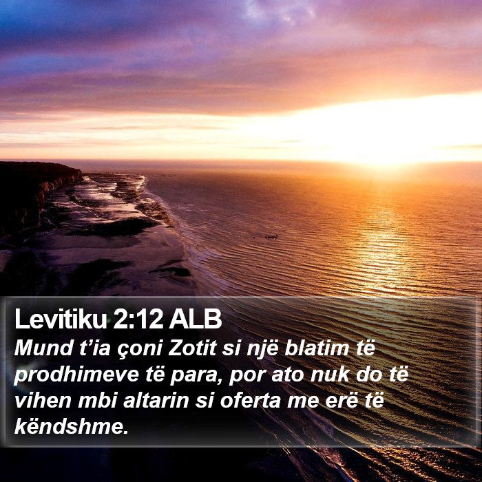Levitiku 2:12 ALB Bible Study