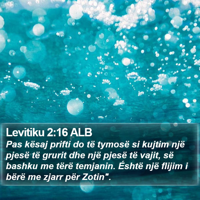 Levitiku 2:16 ALB Bible Study