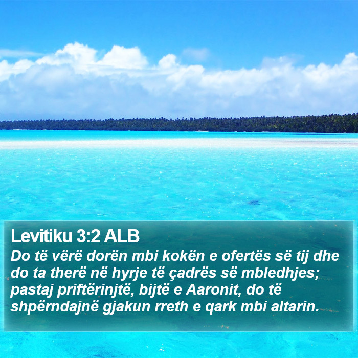 Levitiku 3:2 ALB Bible Study