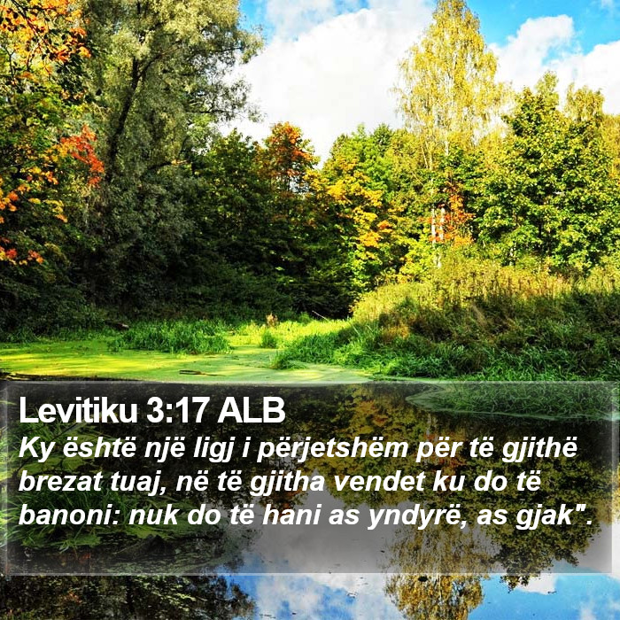 Levitiku 3:17 ALB Bible Study