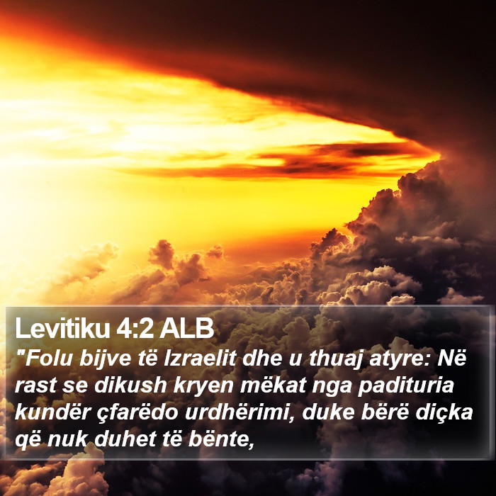 Levitiku 4:2 ALB Bible Study