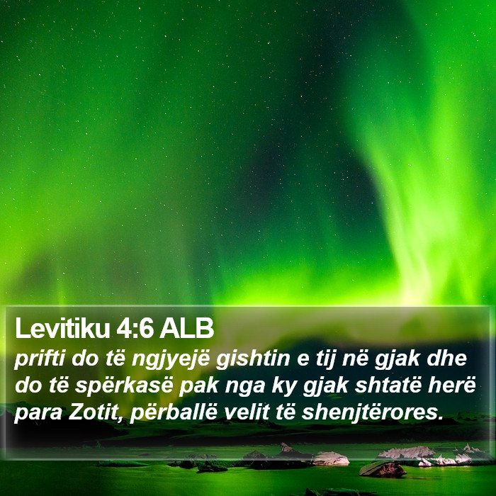Levitiku 4:6 ALB Bible Study