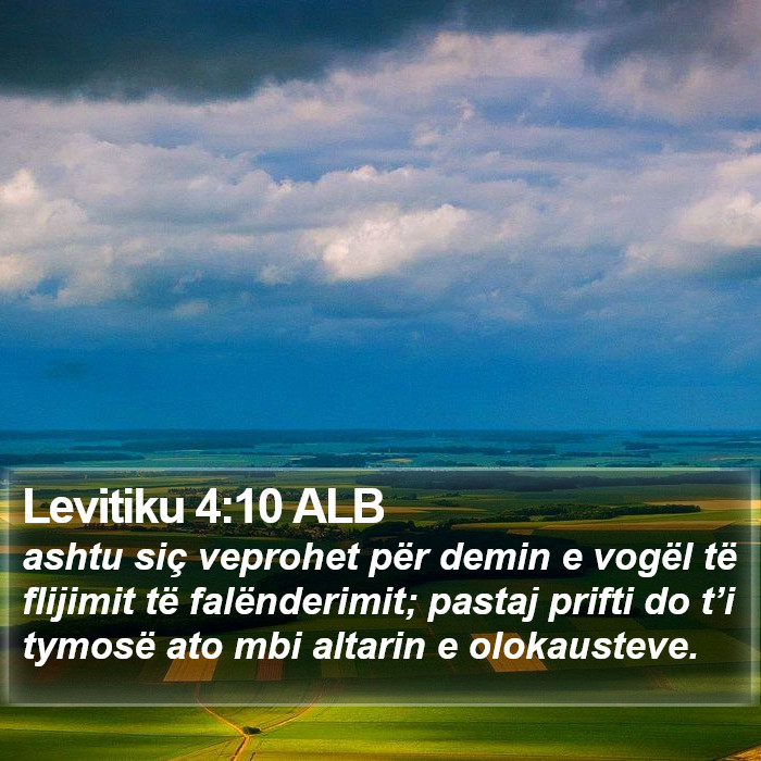 Levitiku 4:10 ALB Bible Study