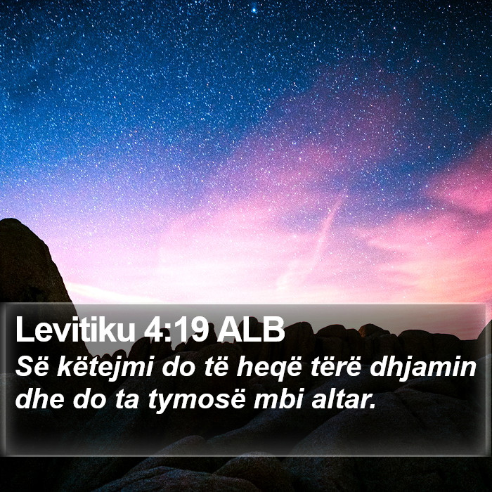 Levitiku 4:19 ALB Bible Study