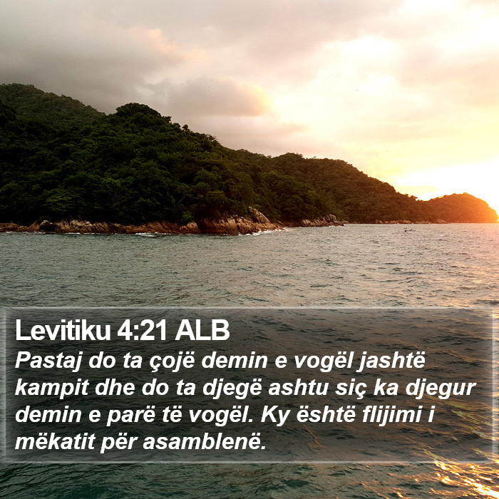 Levitiku 4:21 ALB Bible Study