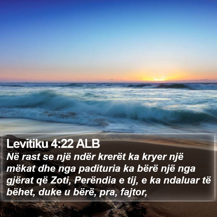 Levitiku 4:22 ALB Bible Study