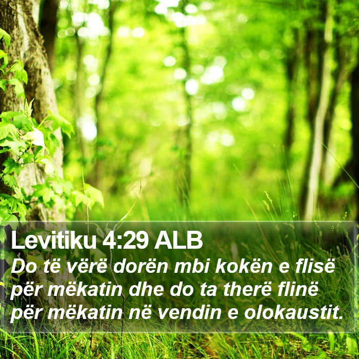 Levitiku 4:29 ALB Bible Study