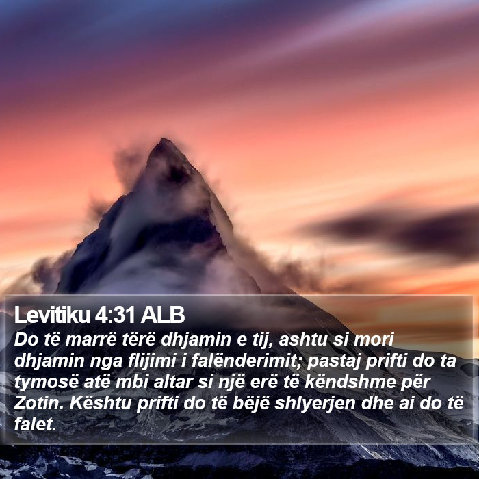 Levitiku 4:31 ALB Bible Study