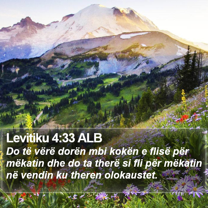 Levitiku 4:33 ALB Bible Study